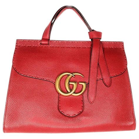 red gucci fur bag|red Gucci bag sale.